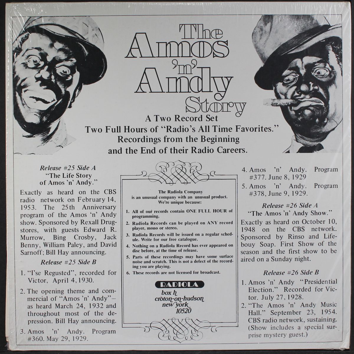 the amos 'n' andy story by ORIGINAL RADIO BROADCAST