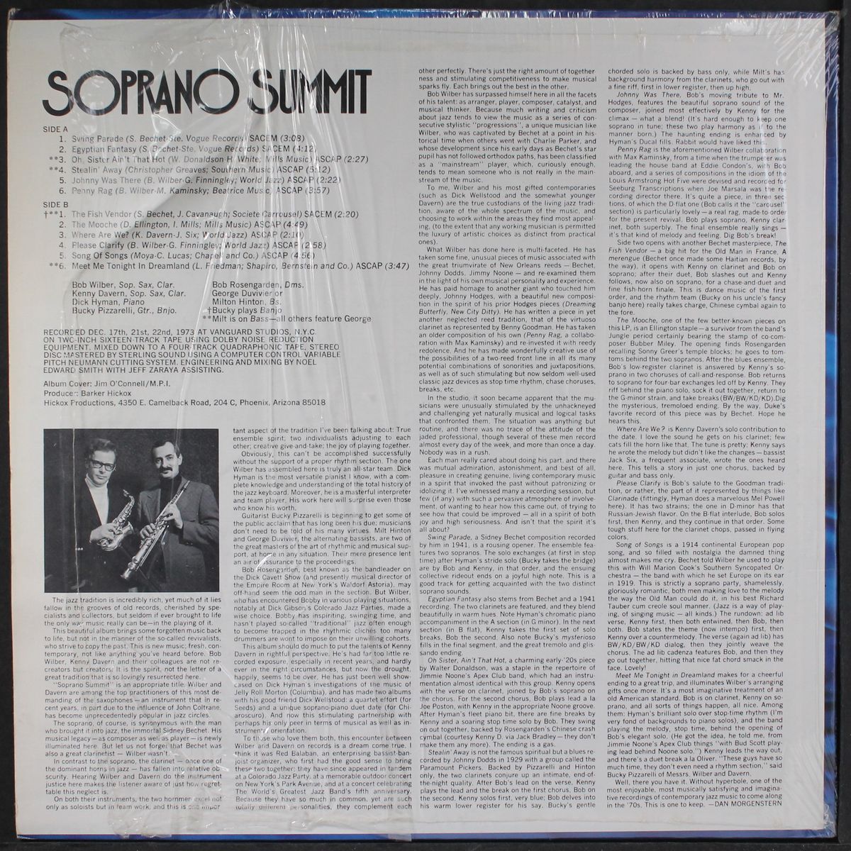 soprano summit by BOB WILBER & KENNY DAVERN