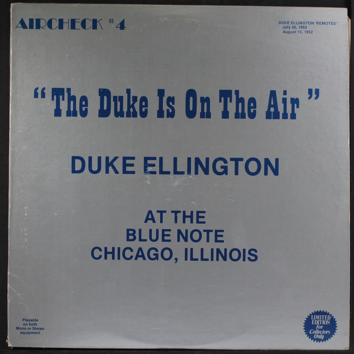 the duke is on the air by DUKE ELLINGTON