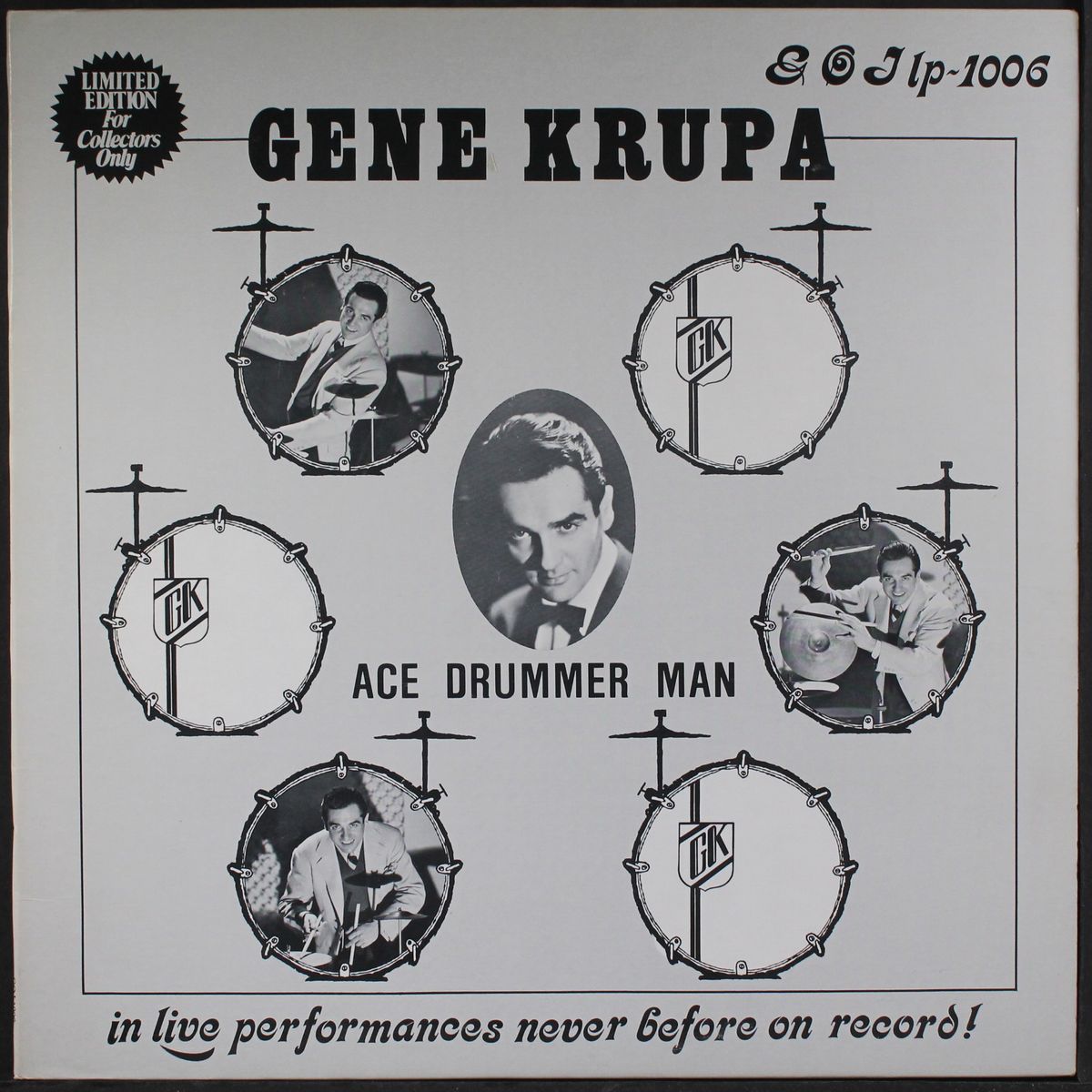 ace drummer man by GENE KRUPA