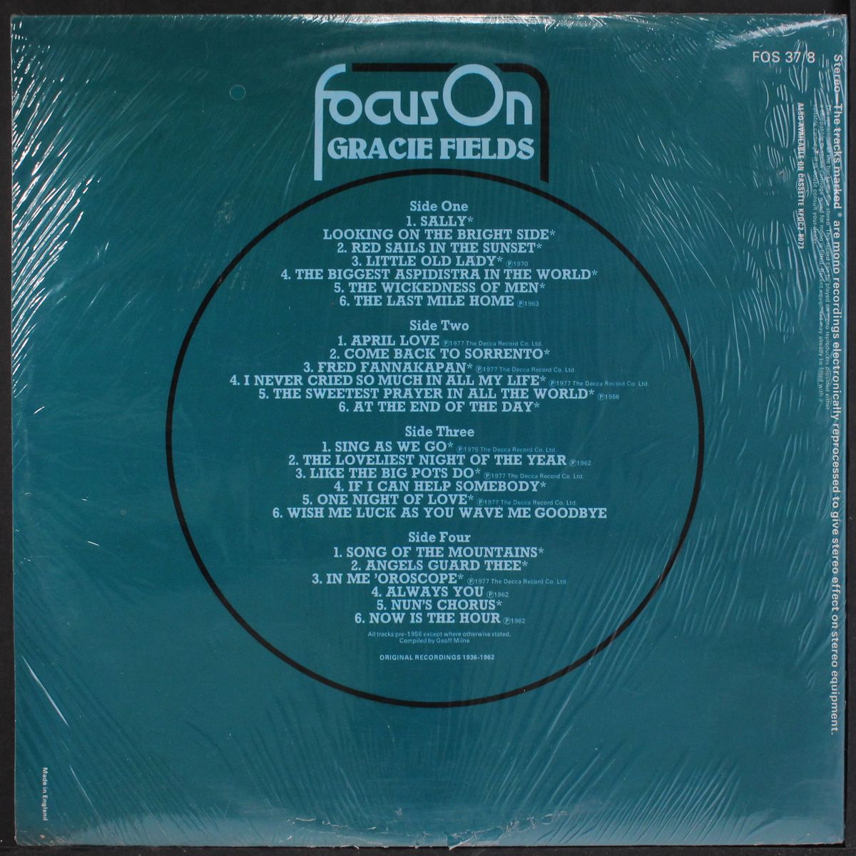focus on by GRACIE FIELDS