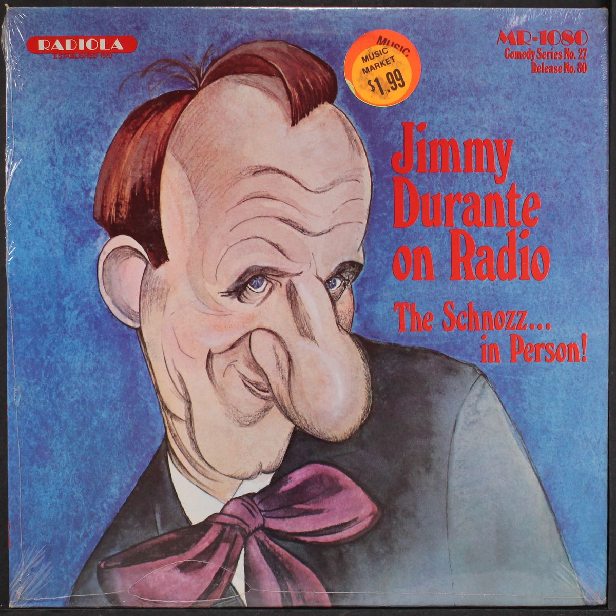 on radio, the schnozz... in person! by JIMMY DURANTE