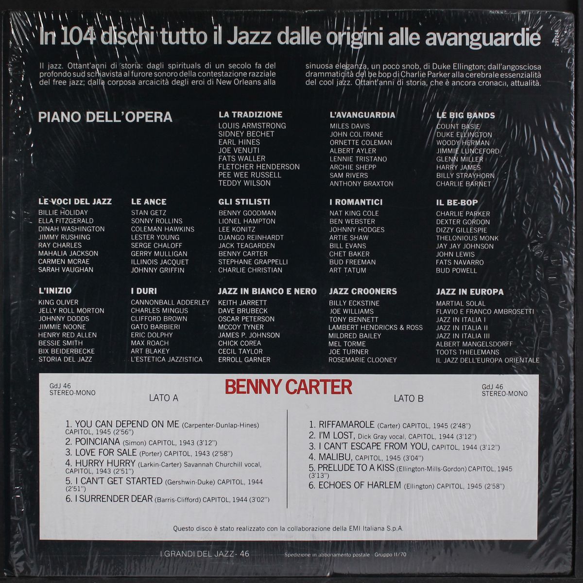i grandi del jazz by BENNY CARTER