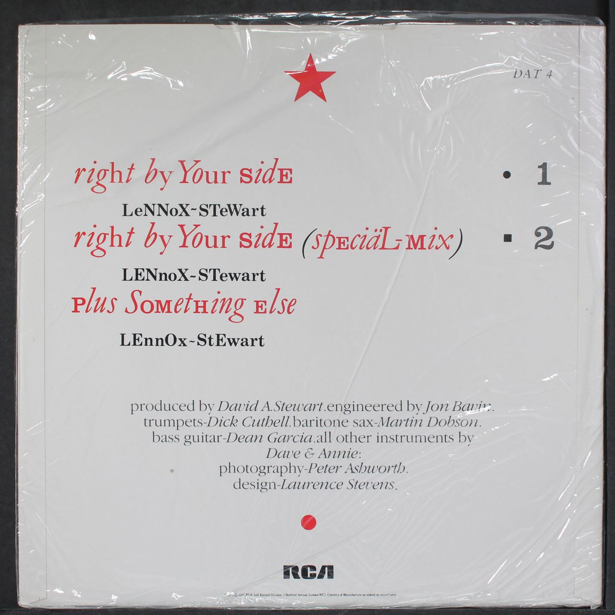 right by your side / plus something else by EURYTHMICS