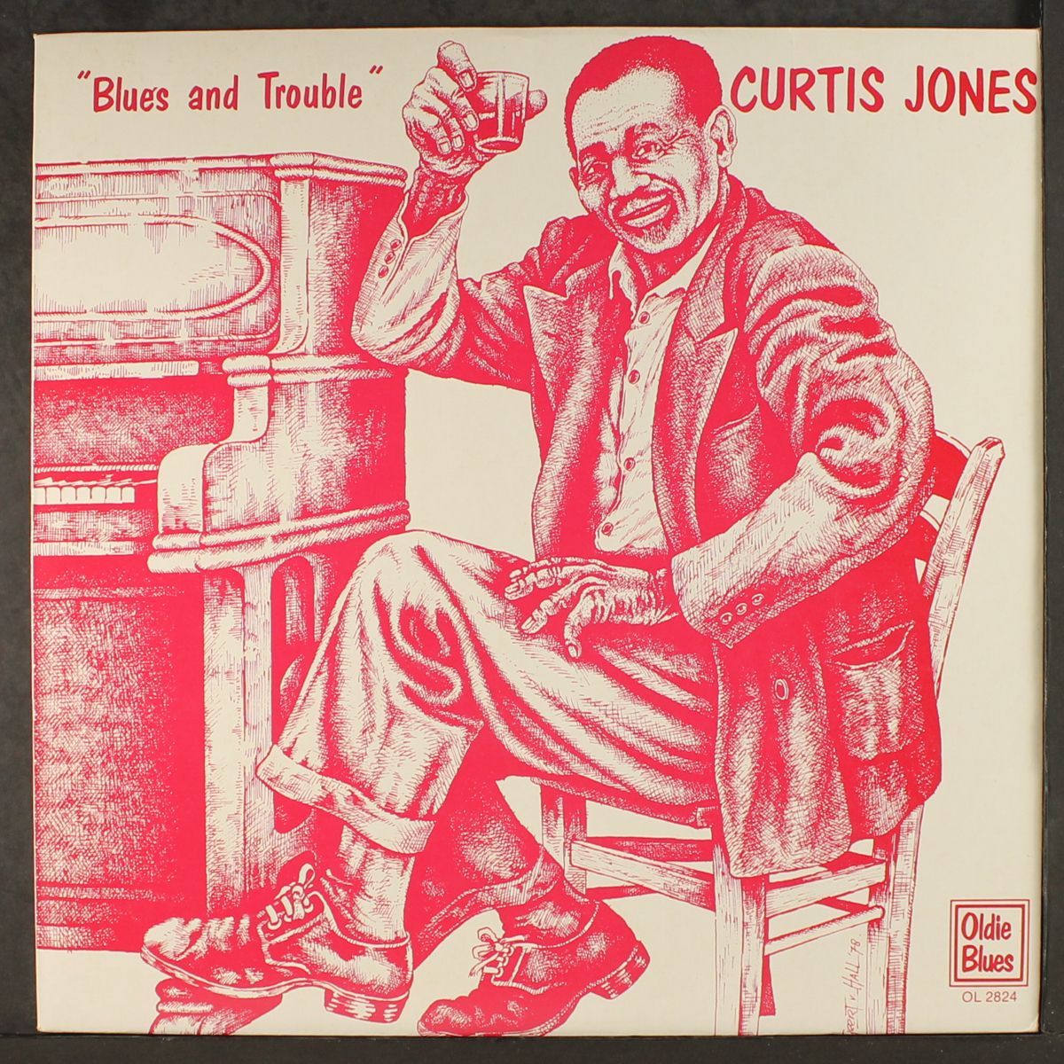 blues and trouble by CURTIS JONES