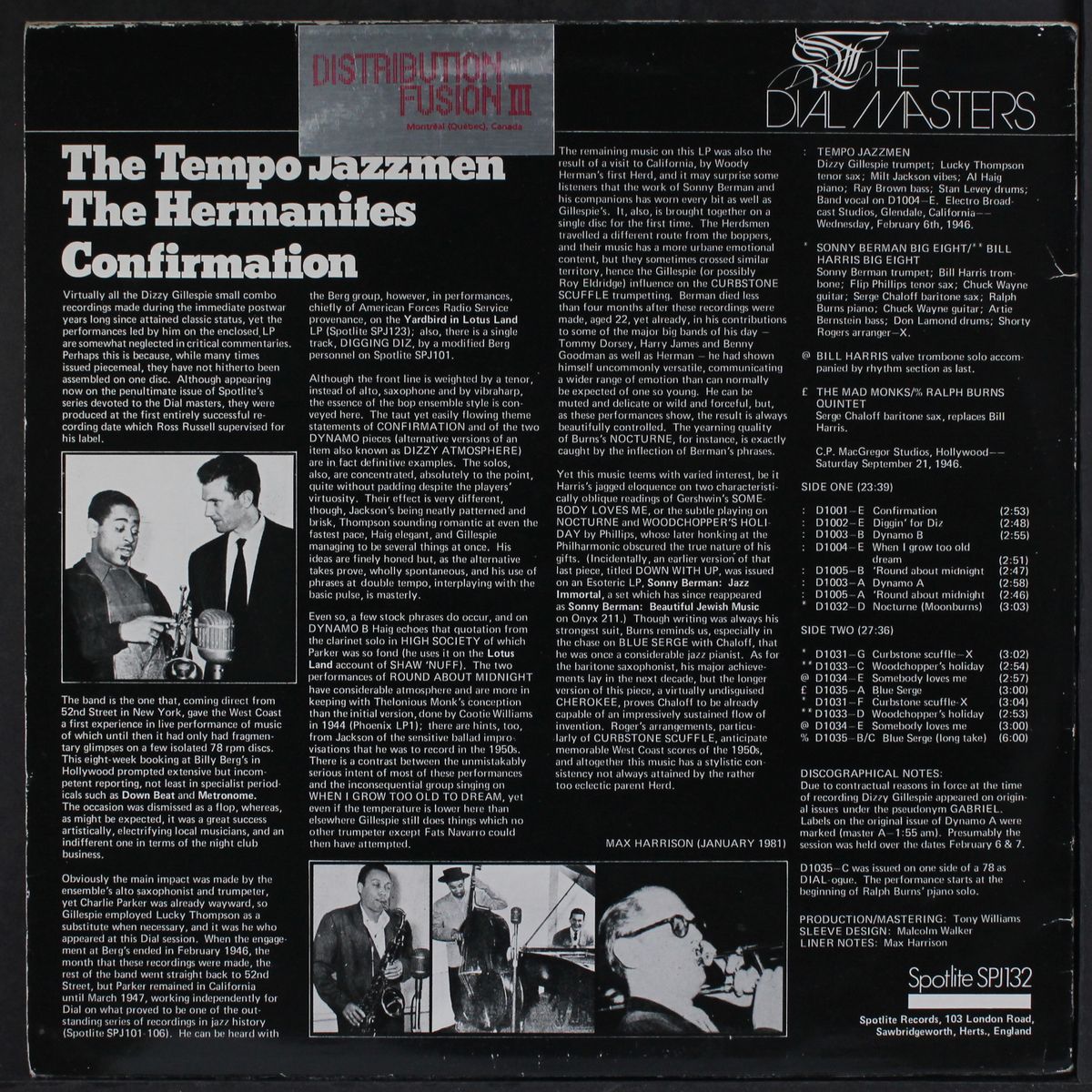 confirmation by TEMPO JAZZMEN / HERMANITES