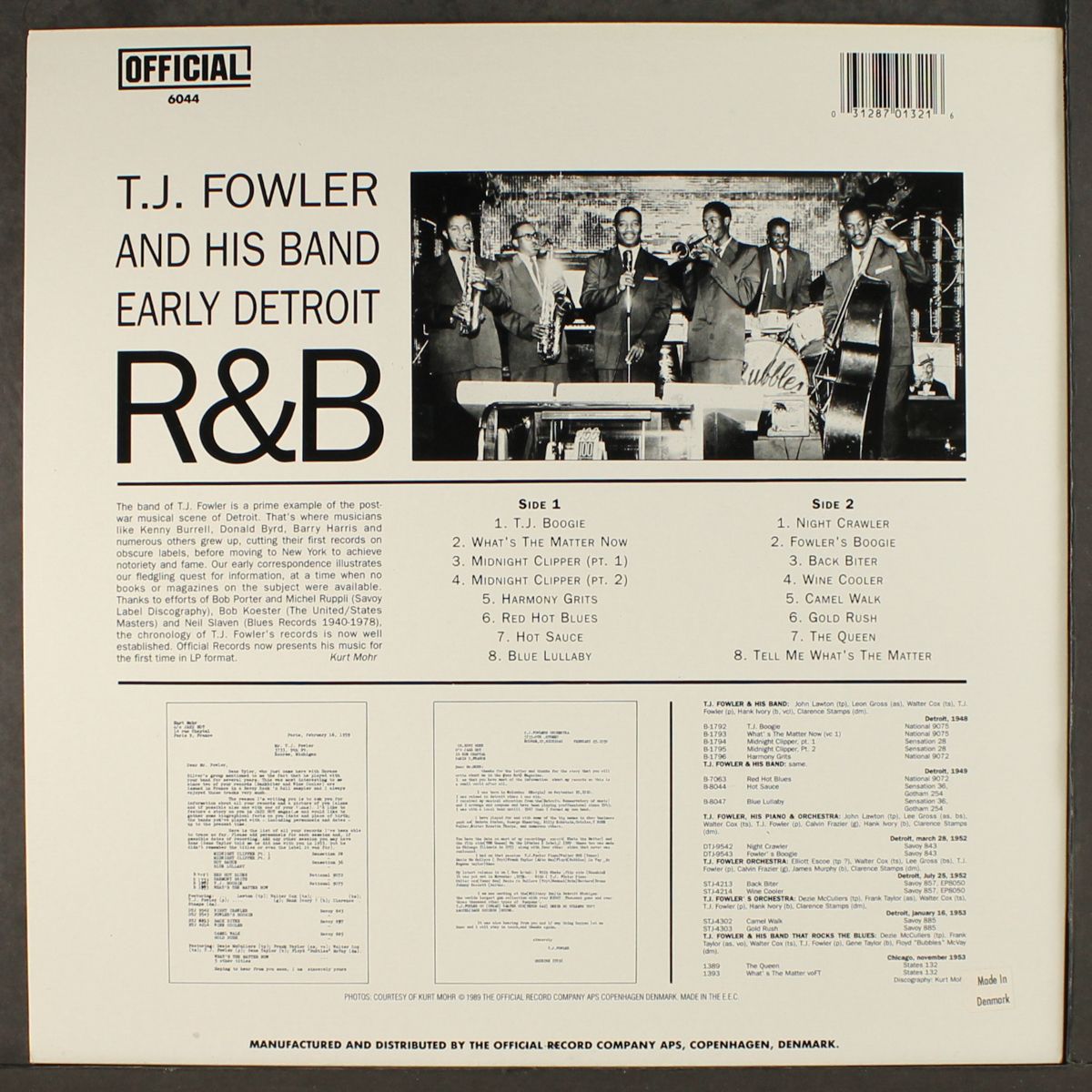 early detroit r&b by T.J. FOWLER