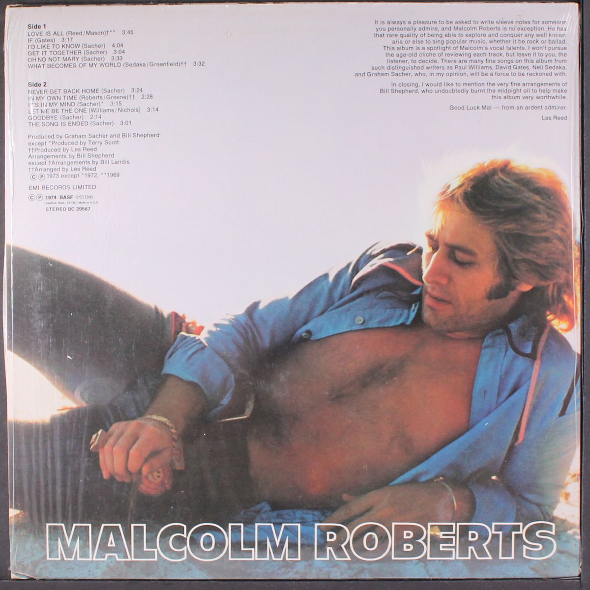 love is all by MALCOLM ROBERTS