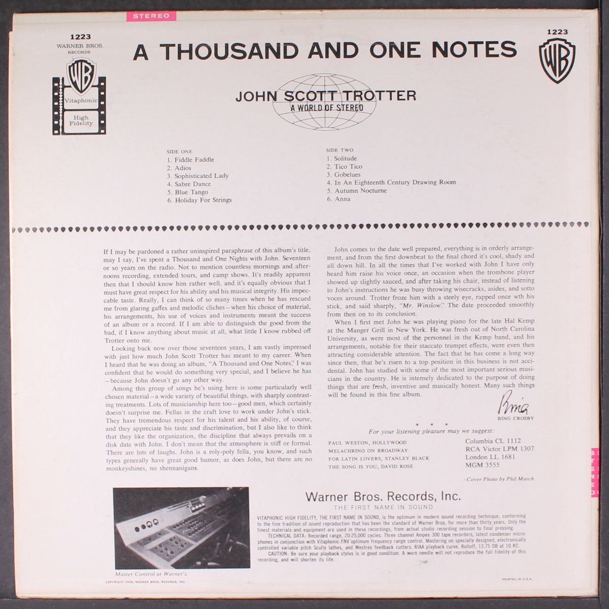 a thousand and one notes by JOHN SCOTT TROTTER