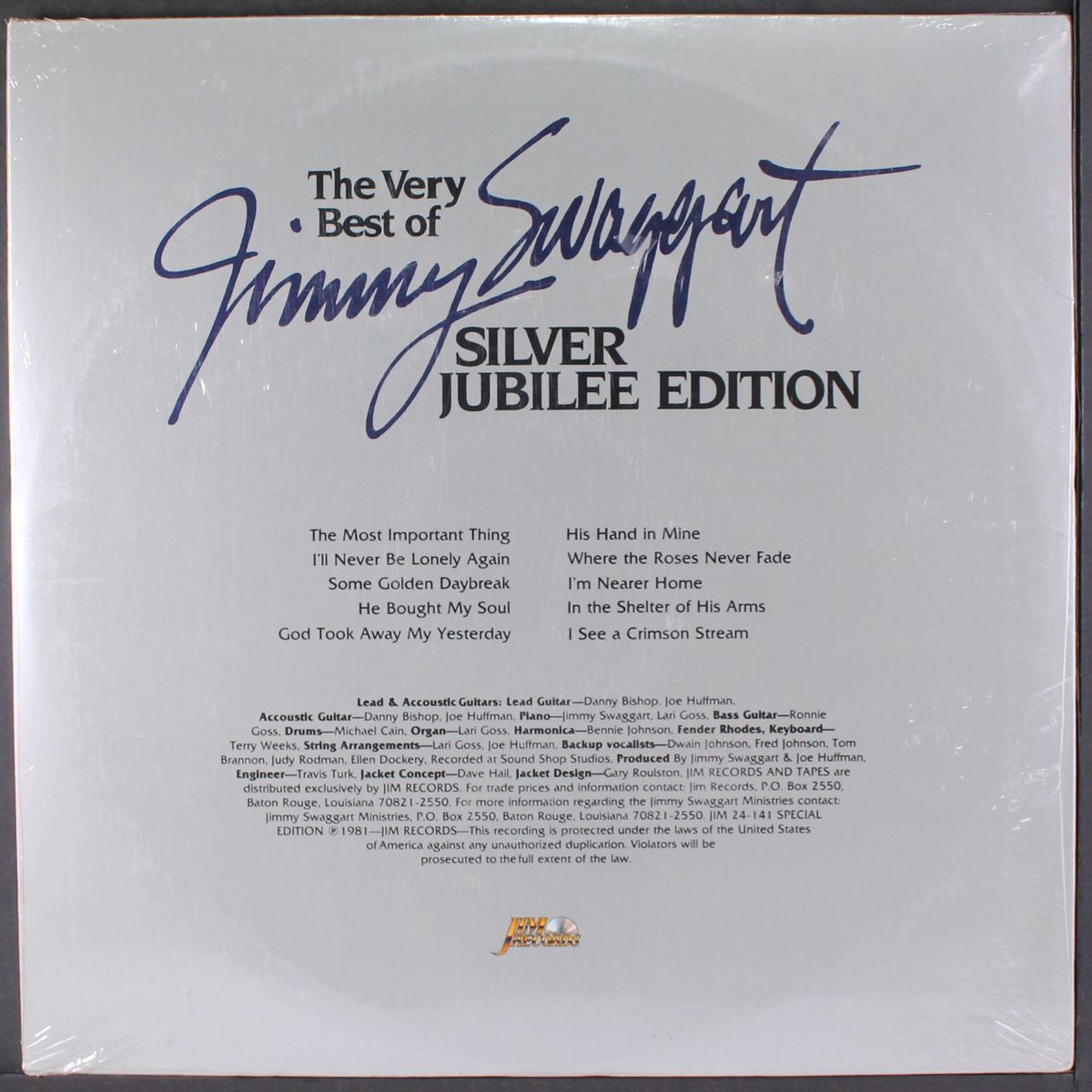very best of- silver jubilee album by JIMMY SWAGGART
