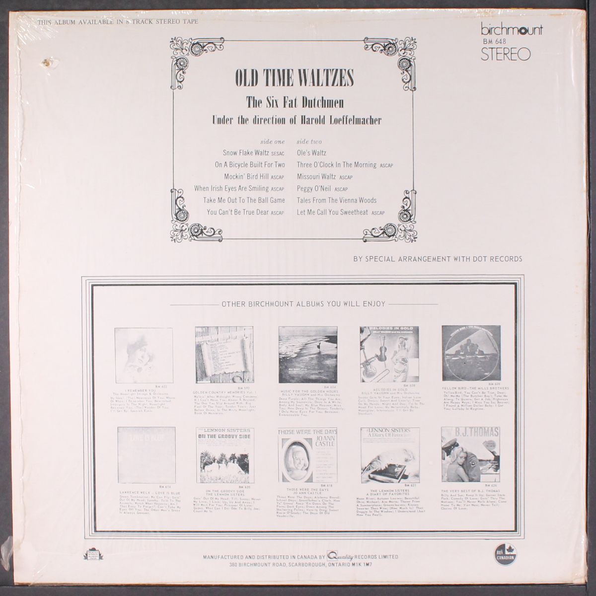 old time waltzes by SIX FAT DUTCHMEN