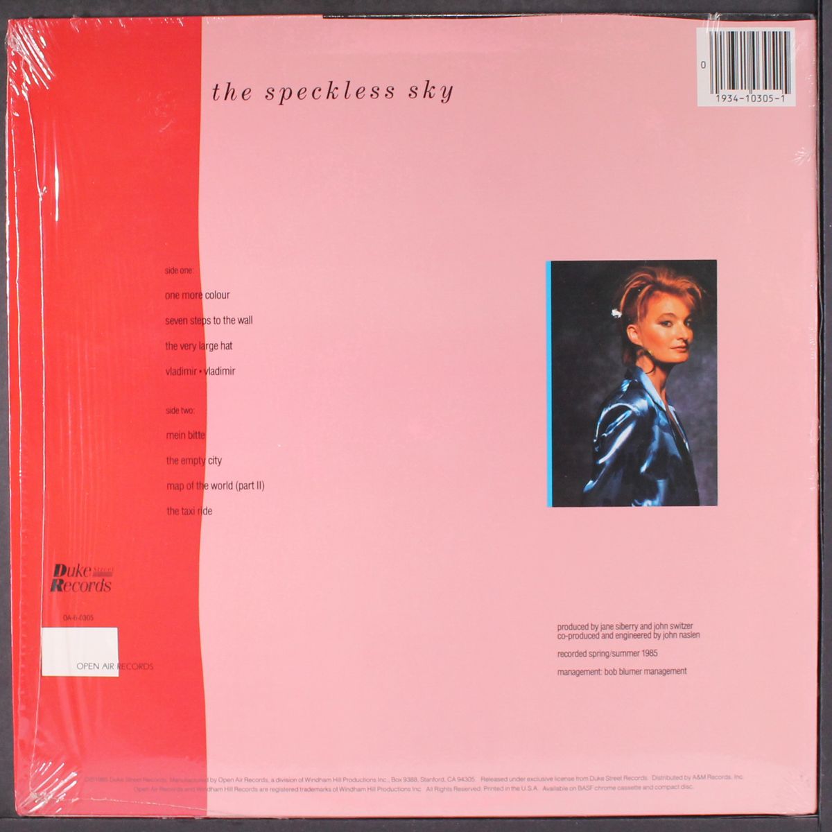 the speckless sky by JANE SIBERRY