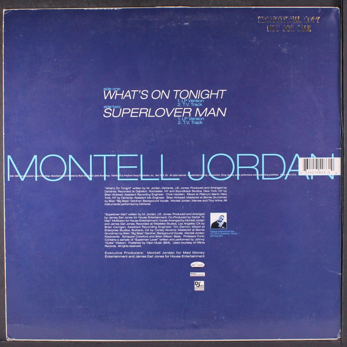 what's on tonight / superlover man by MONTELL JORDAN