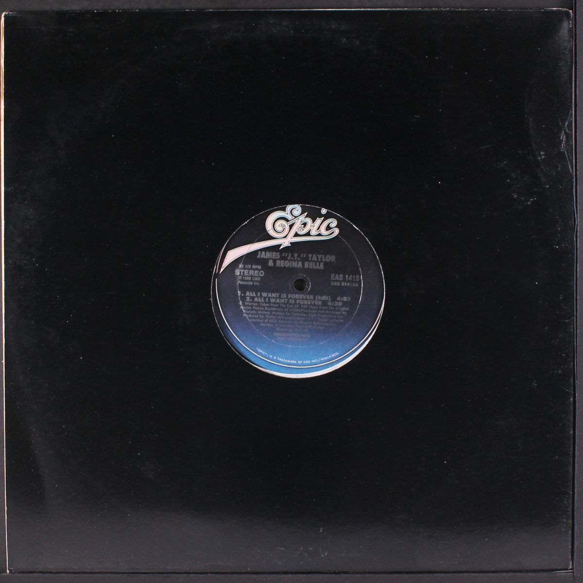 all i want is forever (2 mixes) / same by JAMES "J.T." TAYLOR & REGINA BELLE