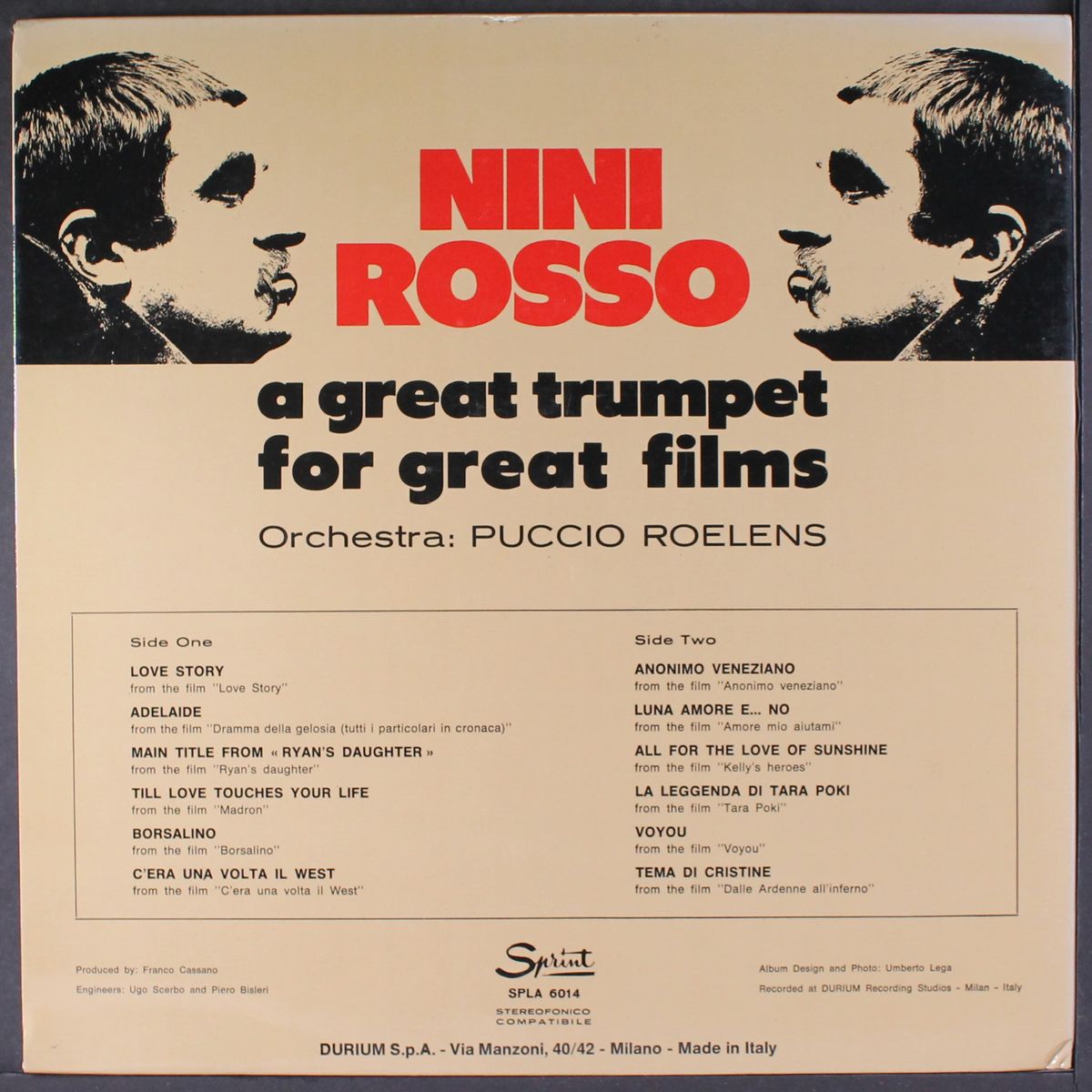 a great trumpet for great films by NINI ROSSO