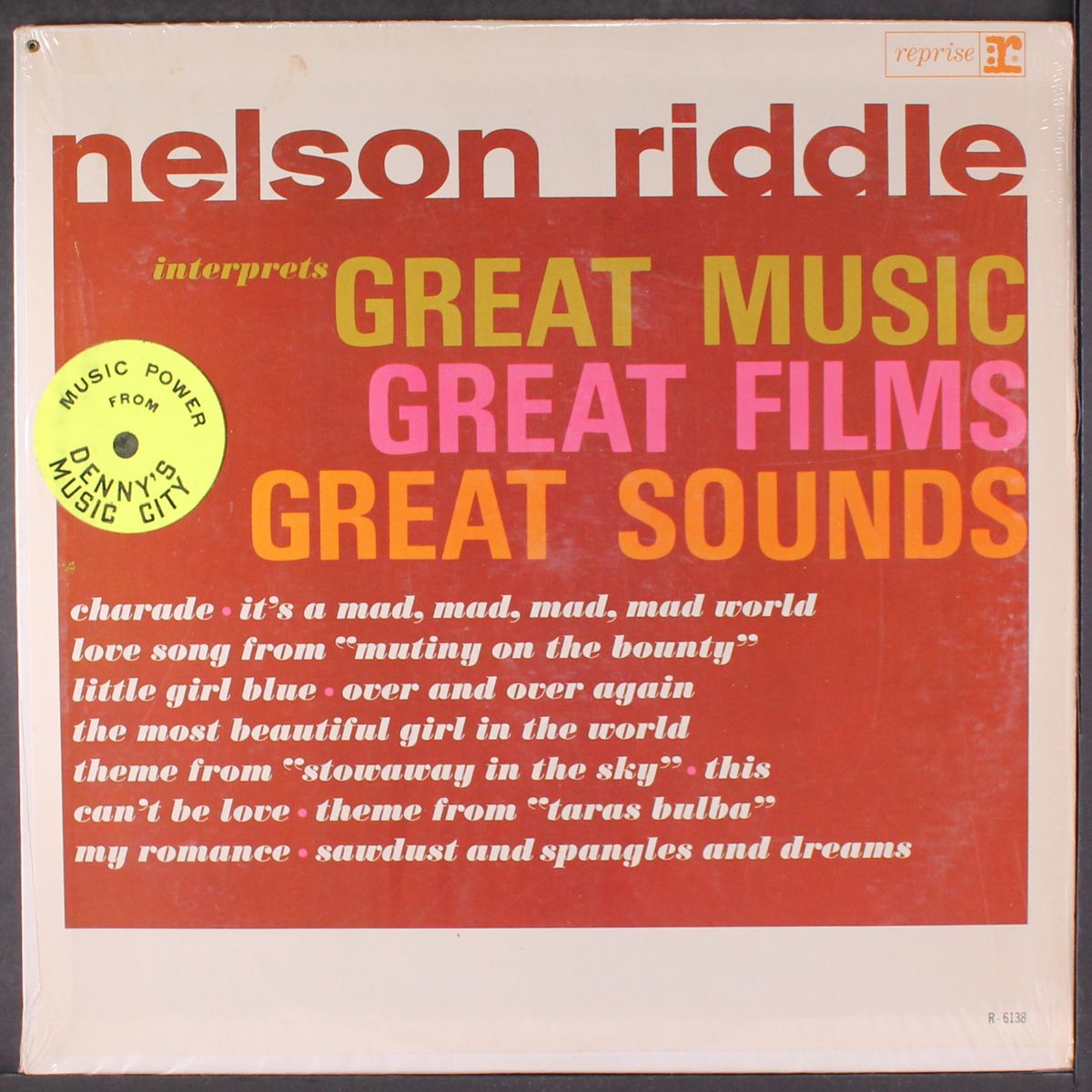 interprets great music, great films, great sounds by NELSON RIDDLE