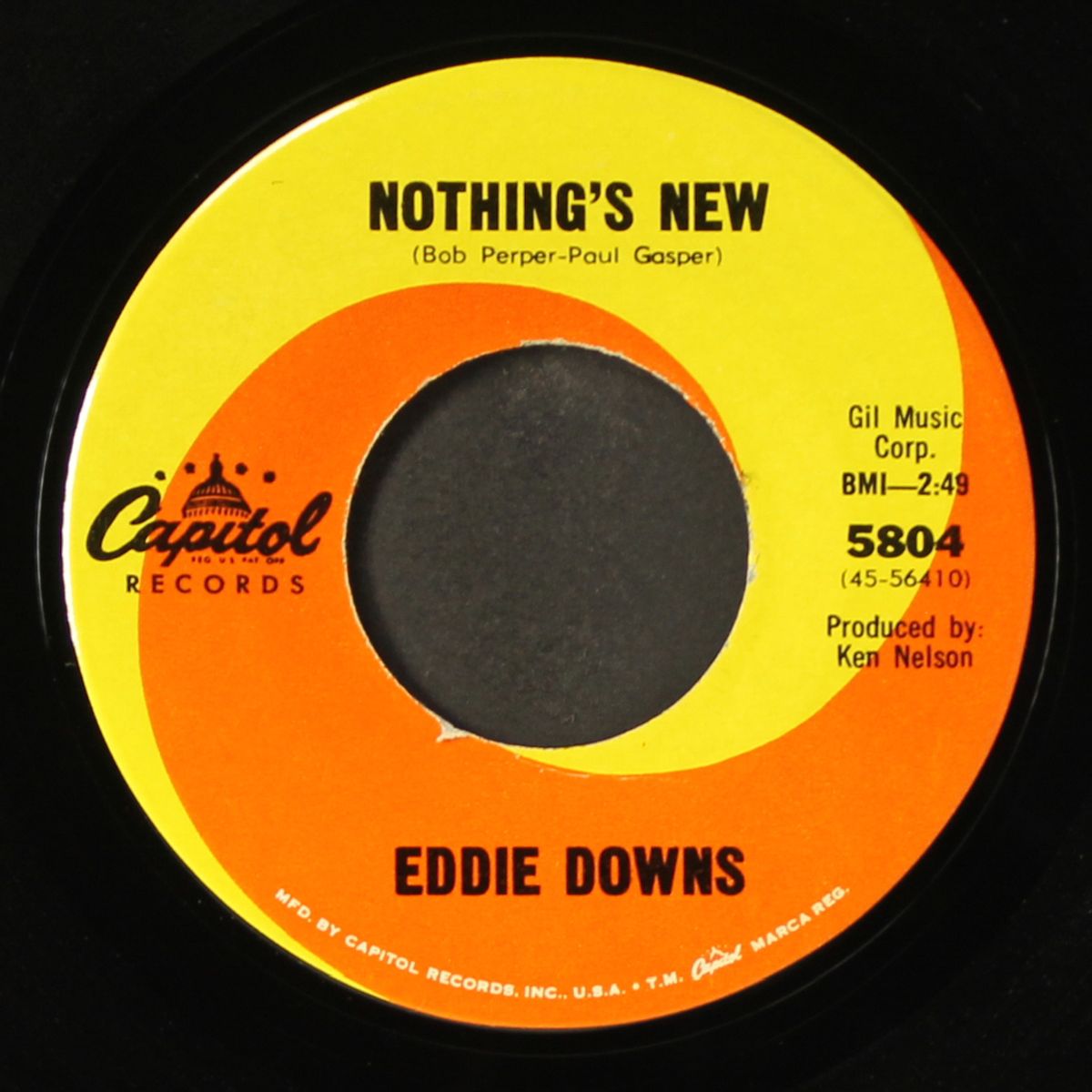 in your arms / nothing's new by EDDIE DOWNS