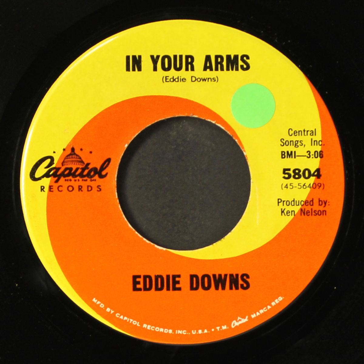 in your arms / nothing's new by EDDIE DOWNS