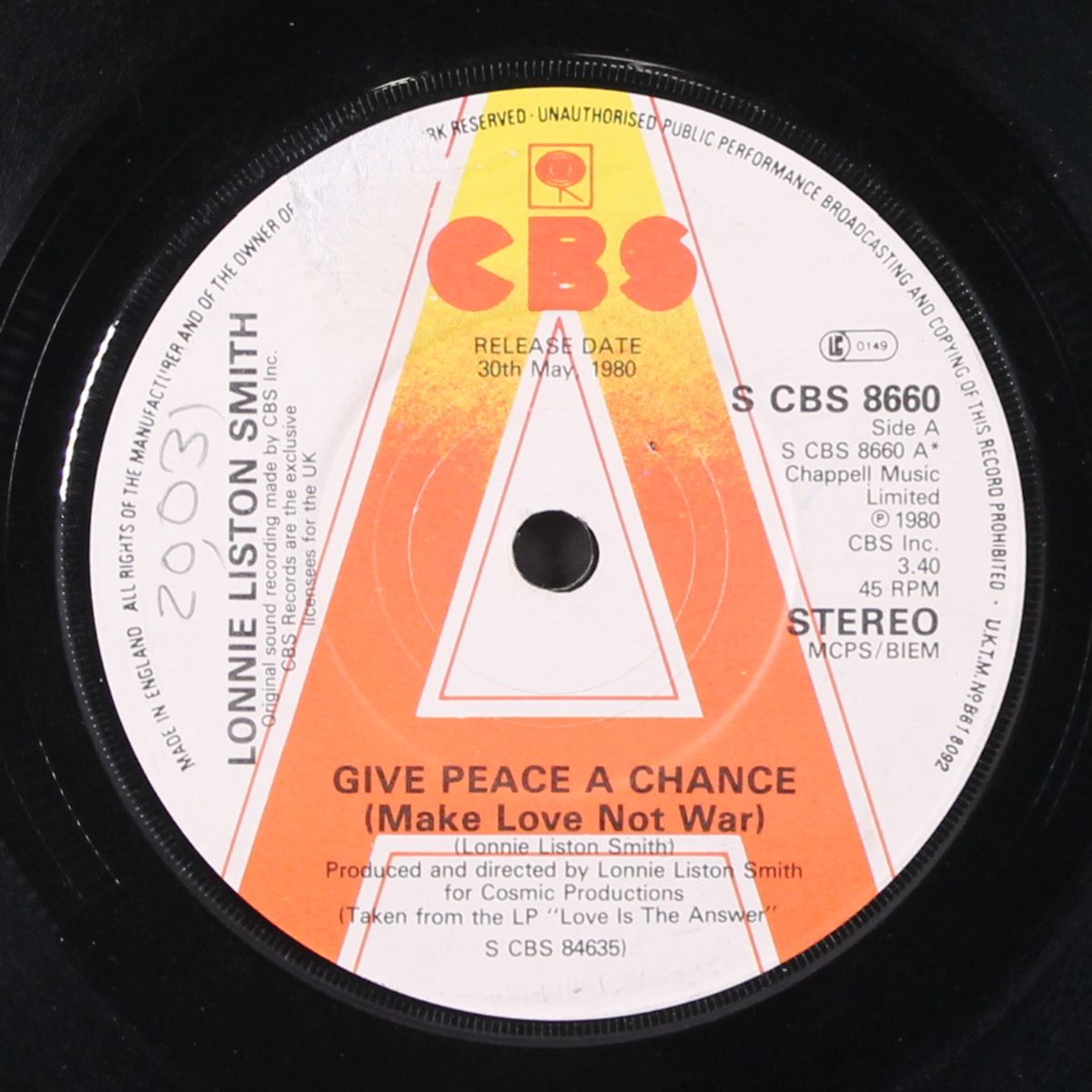 give peace a chance / sunburst by LONNIE LISTON SMITH