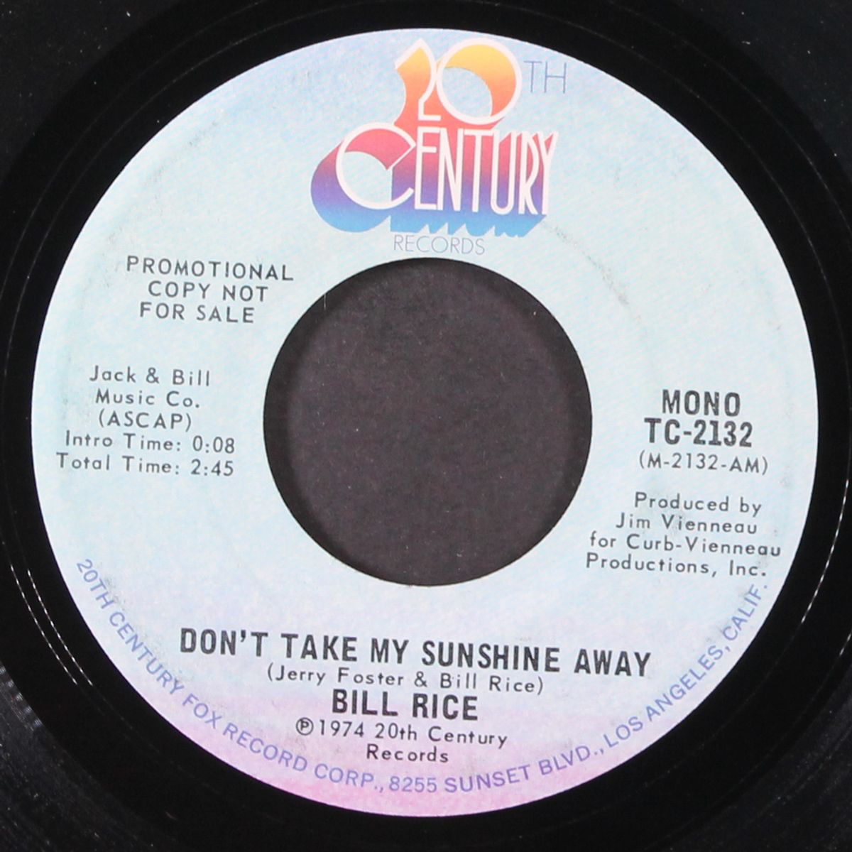 don't take my sunshine away / mono by BILL RICE