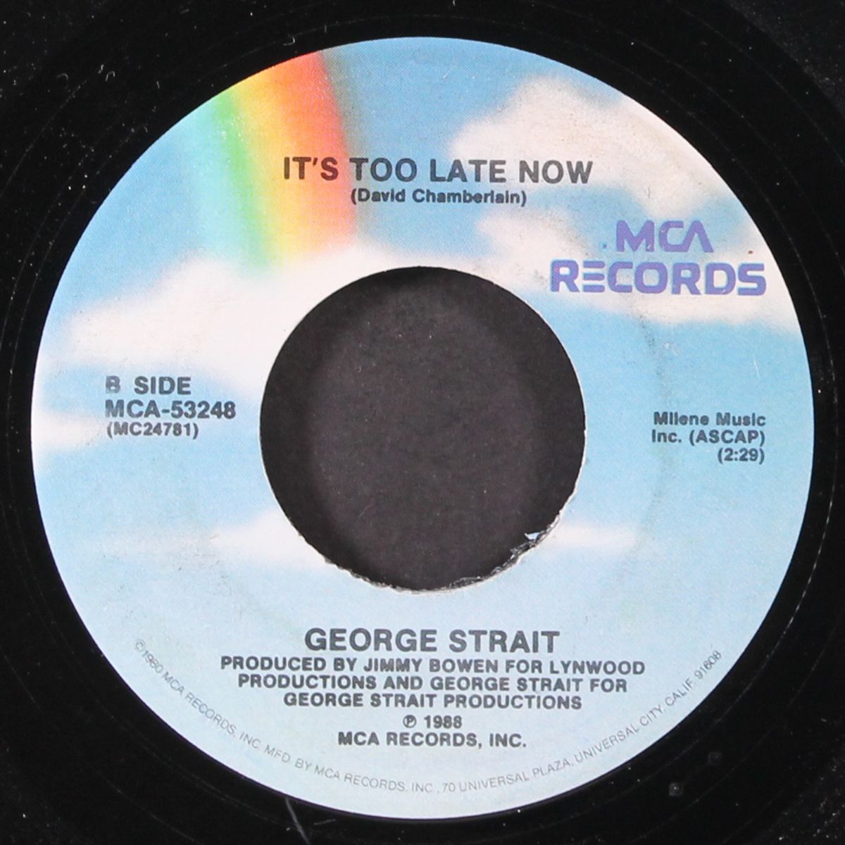 famous last words of a fool / it's too late now by GEORGE STRAIT