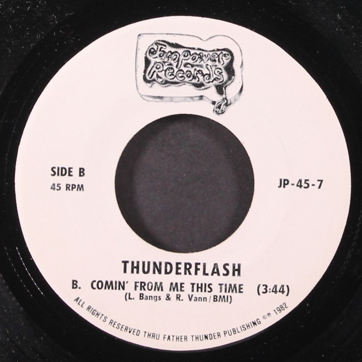comin' from me this time / not a day too soon by THUNDERFLASH