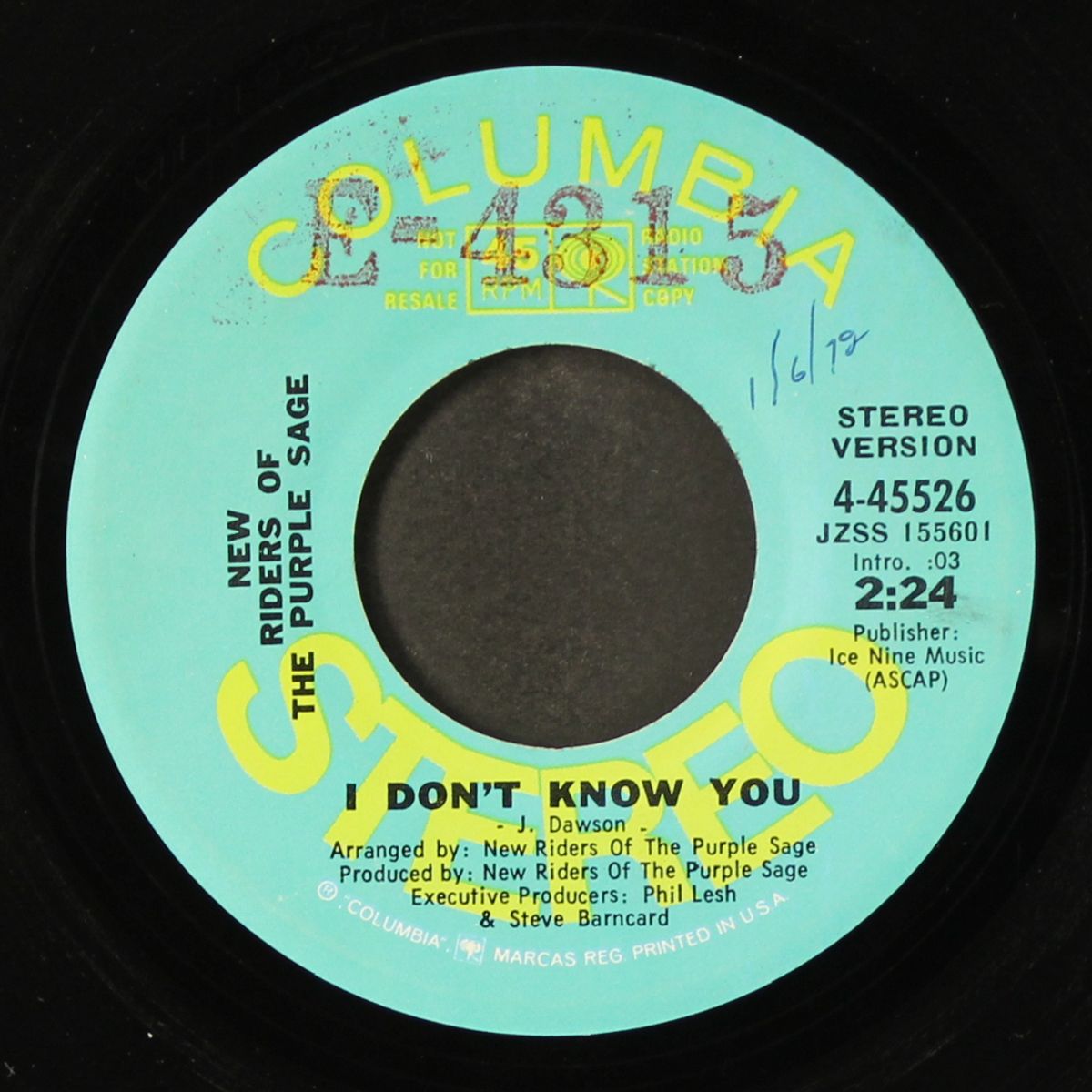 i don't know you by NEW RIDERS OF THE PURPLE SAGE