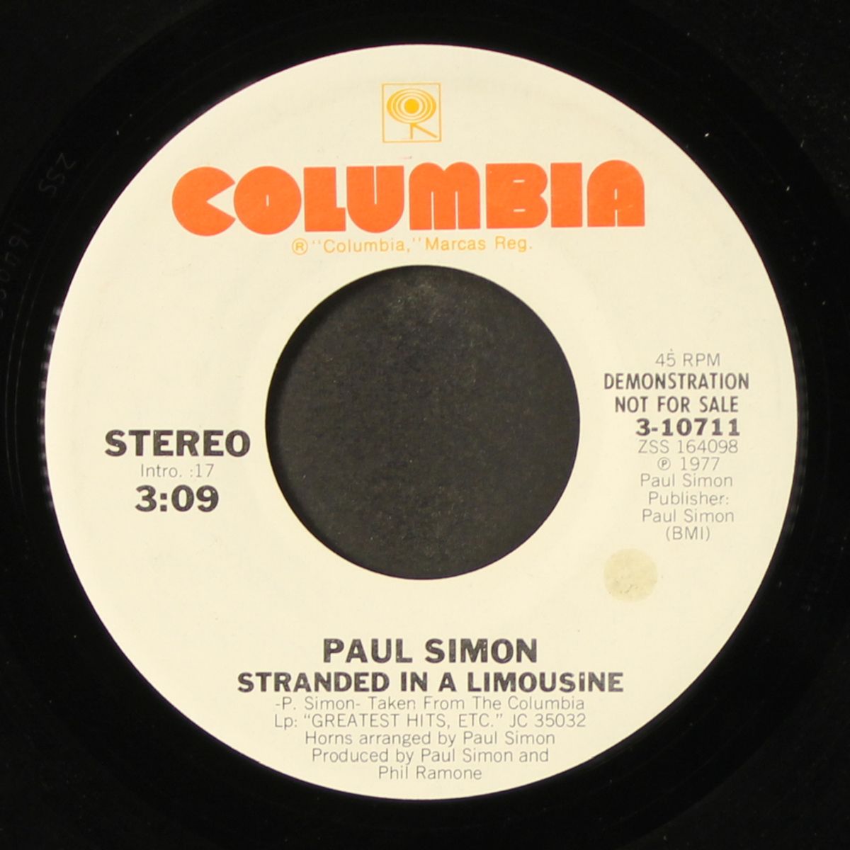 stranded in a limousine / mono by PAUL SIMON