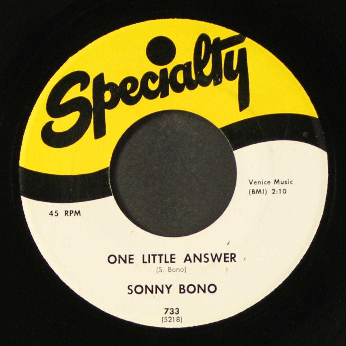 comin' down the chimney / one little answer by SONNY BONO & LITTLE TOOTSIE