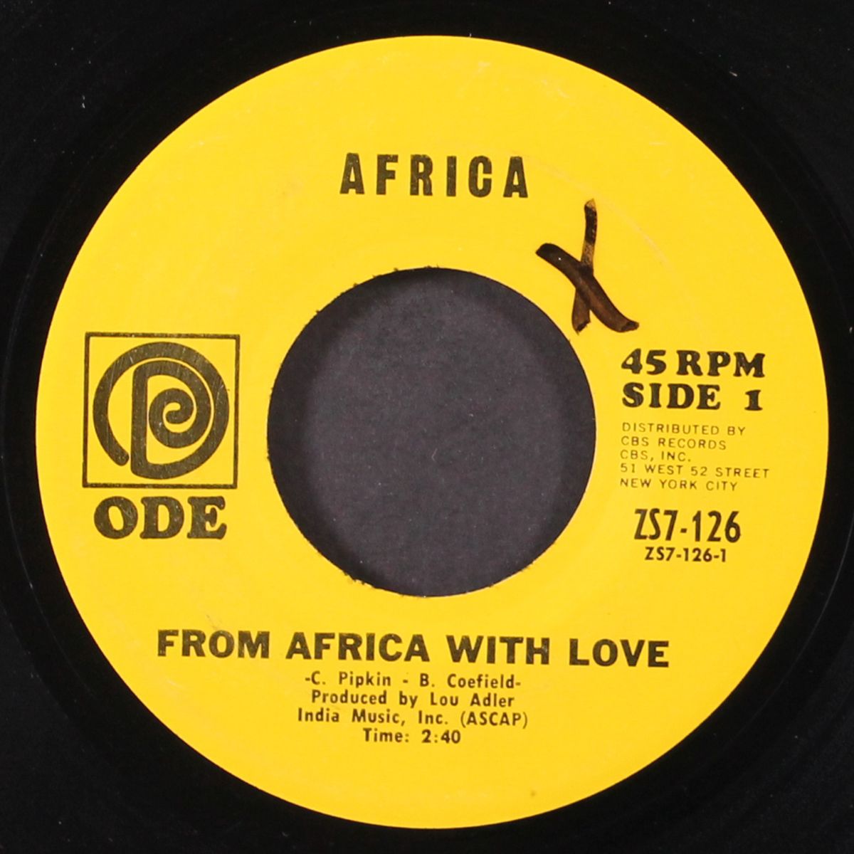 from africa with love / savin' all my love by AFRICA