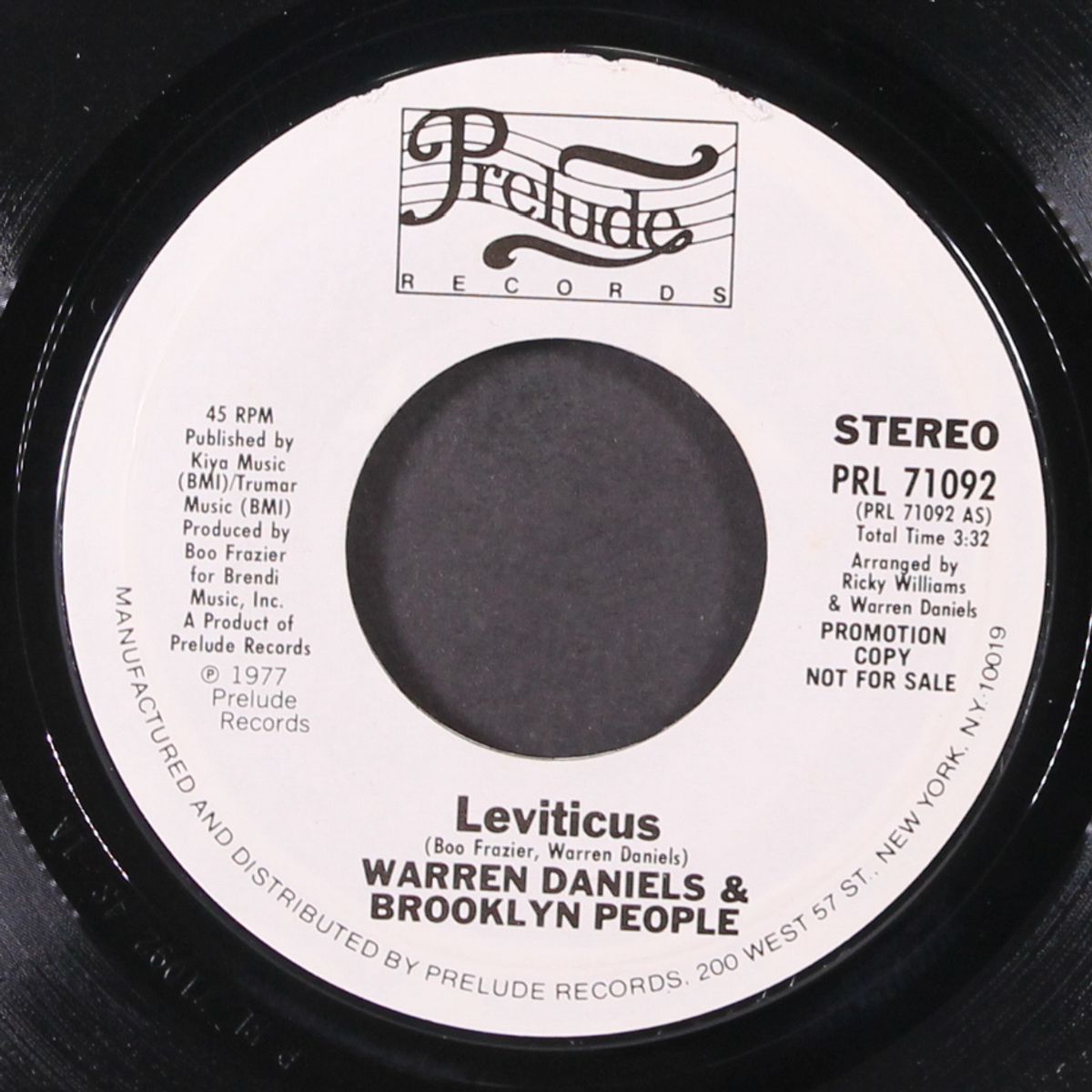 leviticus / mono by WARREN DANIELS & BROOKLYN PEOPLE