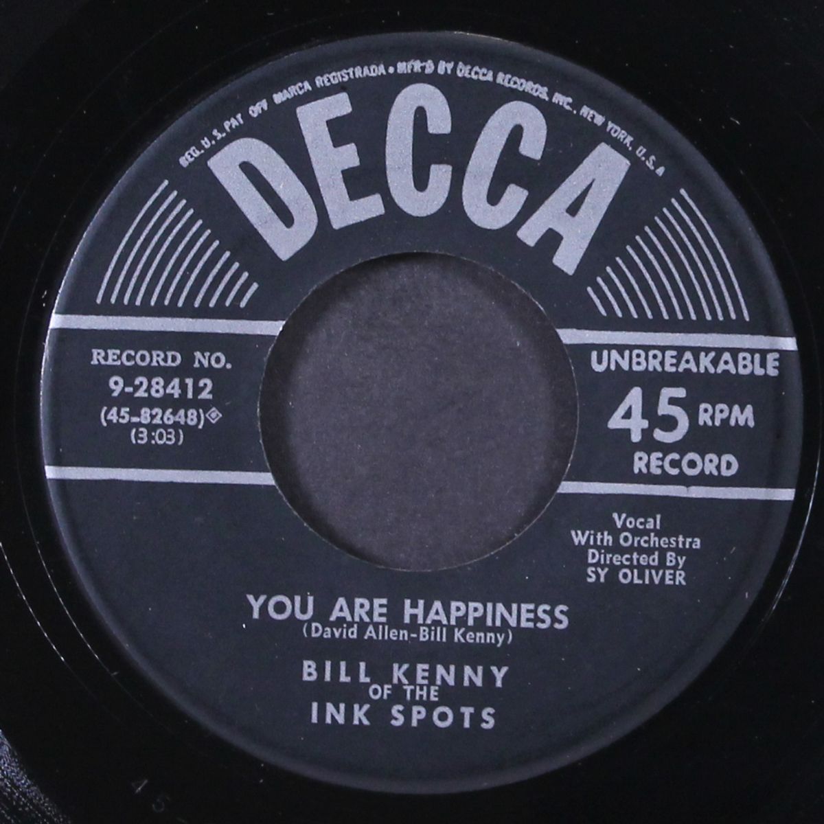 you are happiness / moonlight mystery by BILL KENNY
