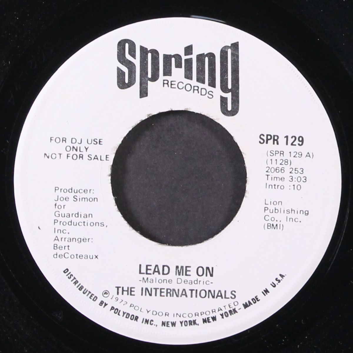 lead me on / same by INTERNATIONALS