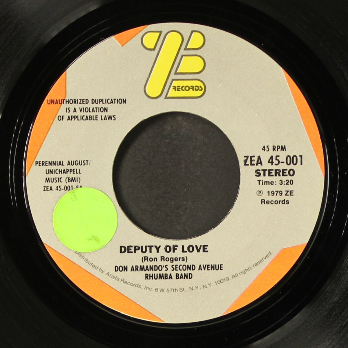 deputy of love / i'm an indian, too by DON ARMANDO'S SECOND AVENUE RHUMBA BAND