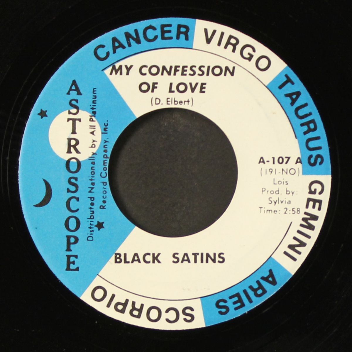 my confession of love / in frankie's lonely room by BLACK SATINS