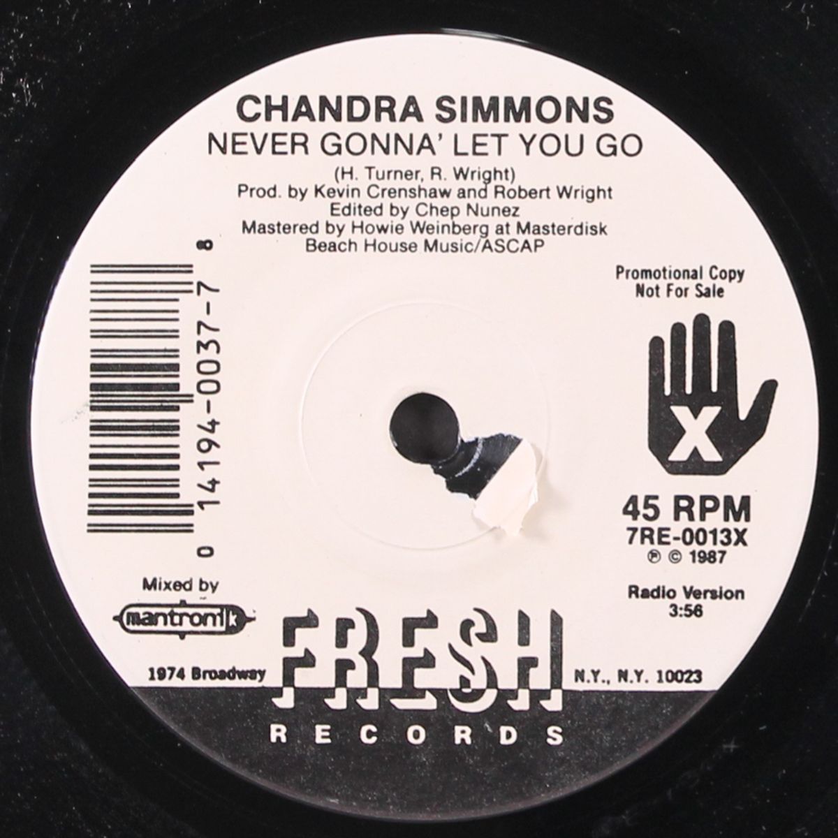 never gonna' let you go / same (duet version) by CHANDRA SIMMONS