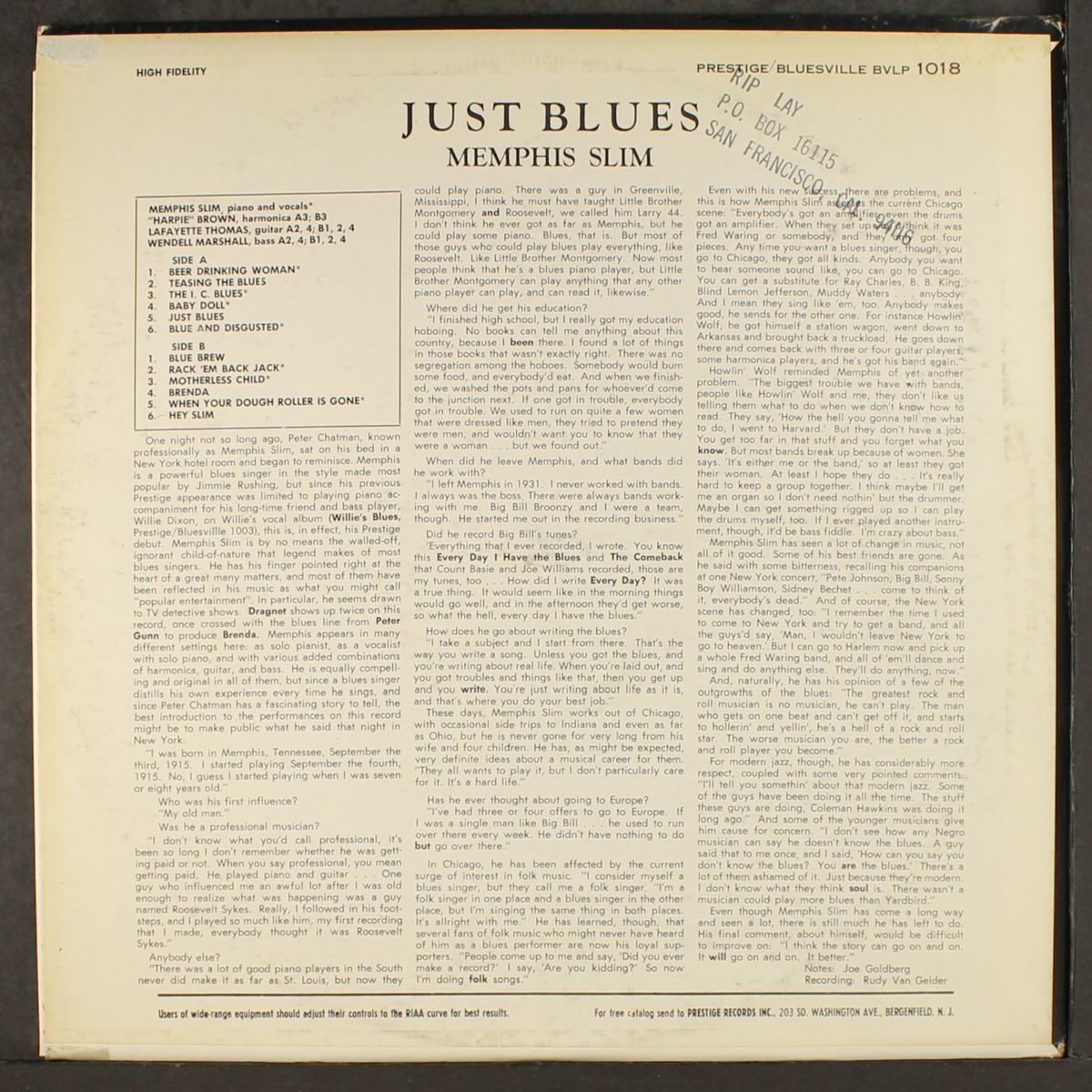 just blues by MEMPHIS SLIM