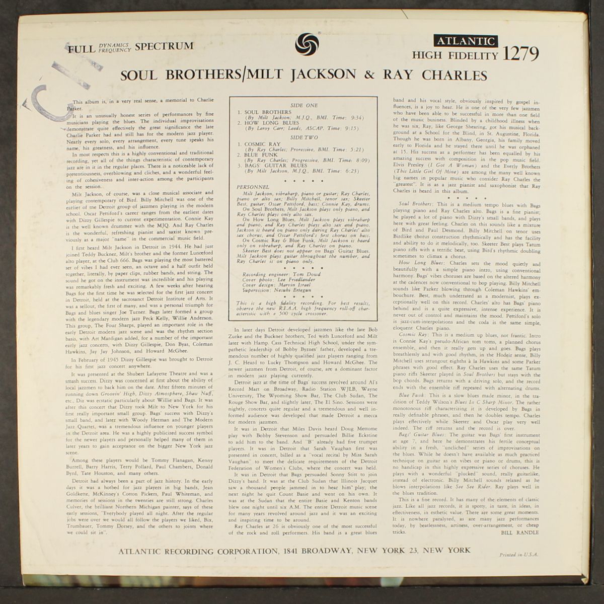 soul brothers by MILT JACKSON & RAY CHARLES