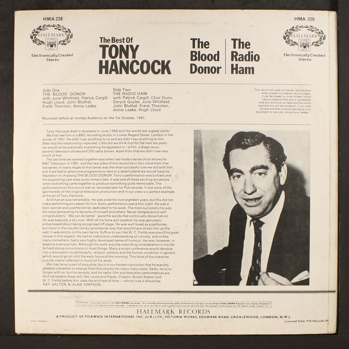 best of by TONY HANCOCK
