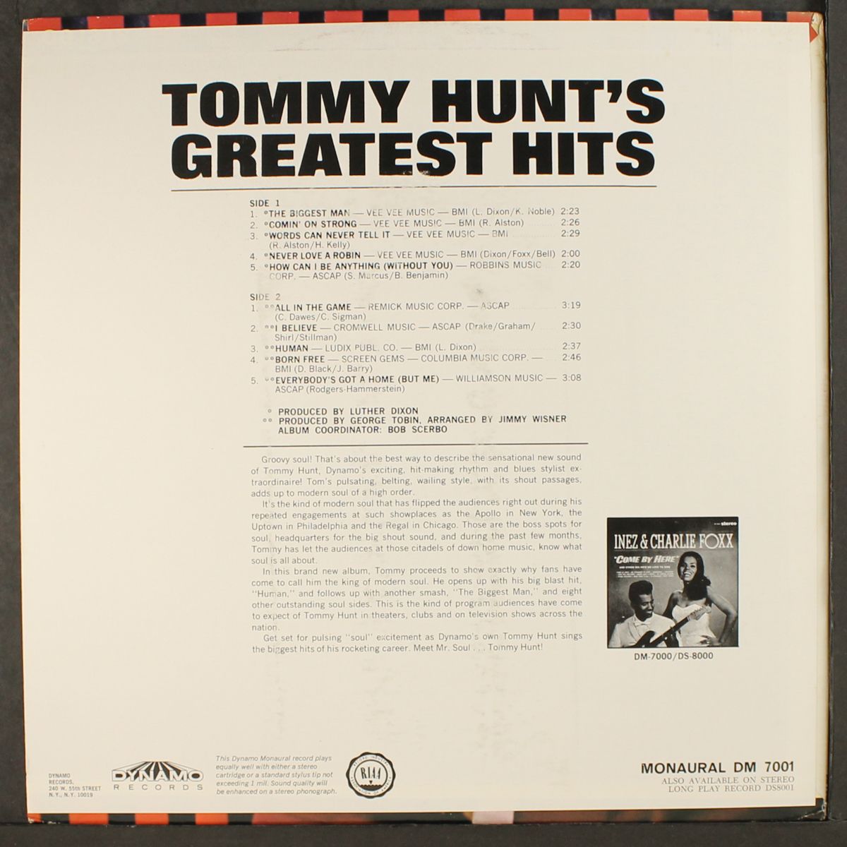 greatest hits by TOMMY HUNT