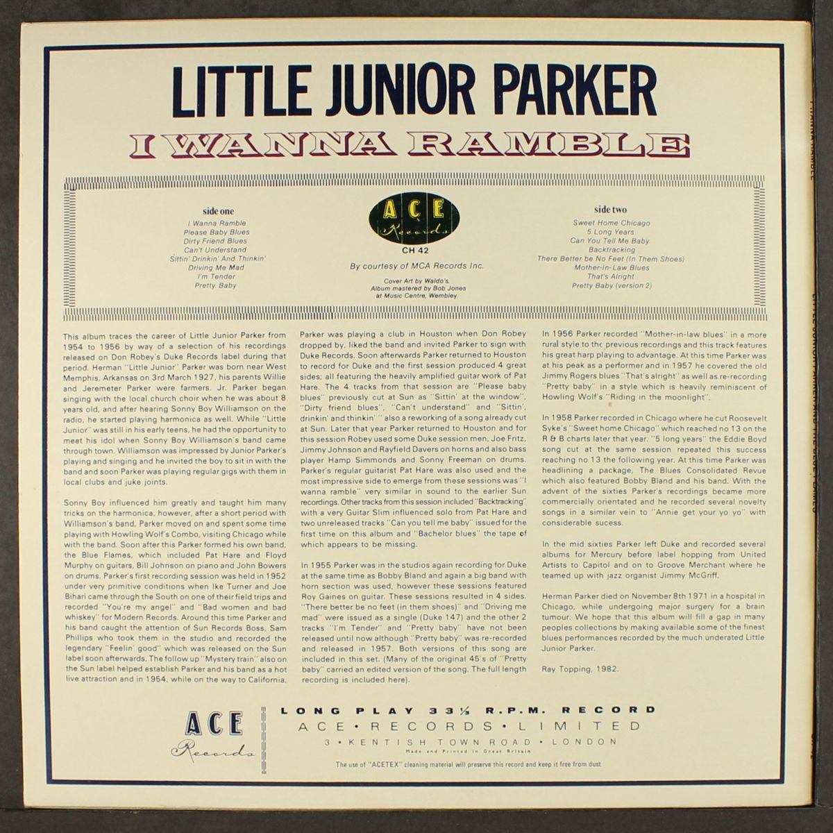 i wanna ramble by JUNIOR PARKER