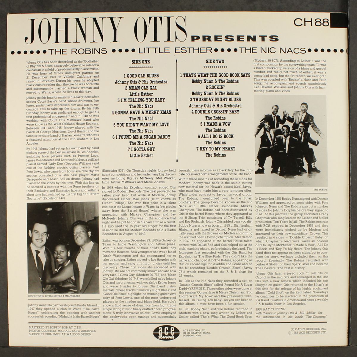 johnny otis presents the robins, little esther, nic nacs by VARIOUS