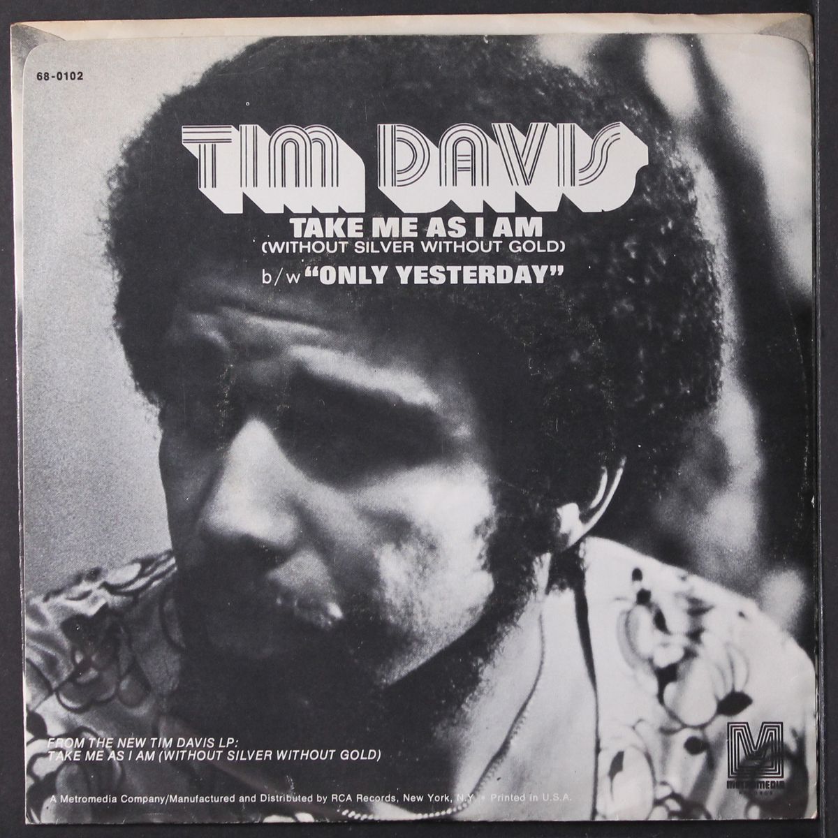 take me as i am by TIM DAVIS