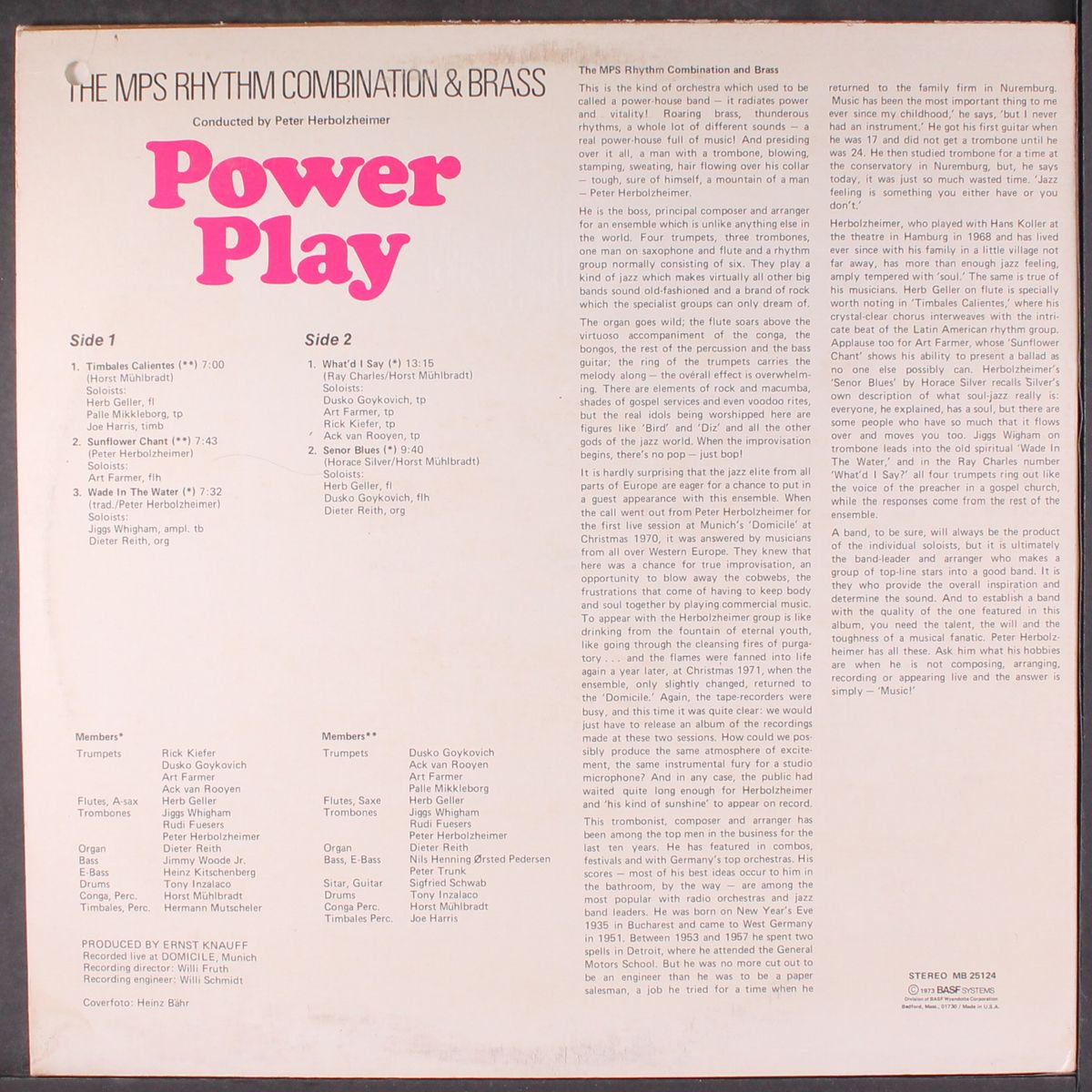 power play by MPS RHYTHM COMBINATION & BRASS