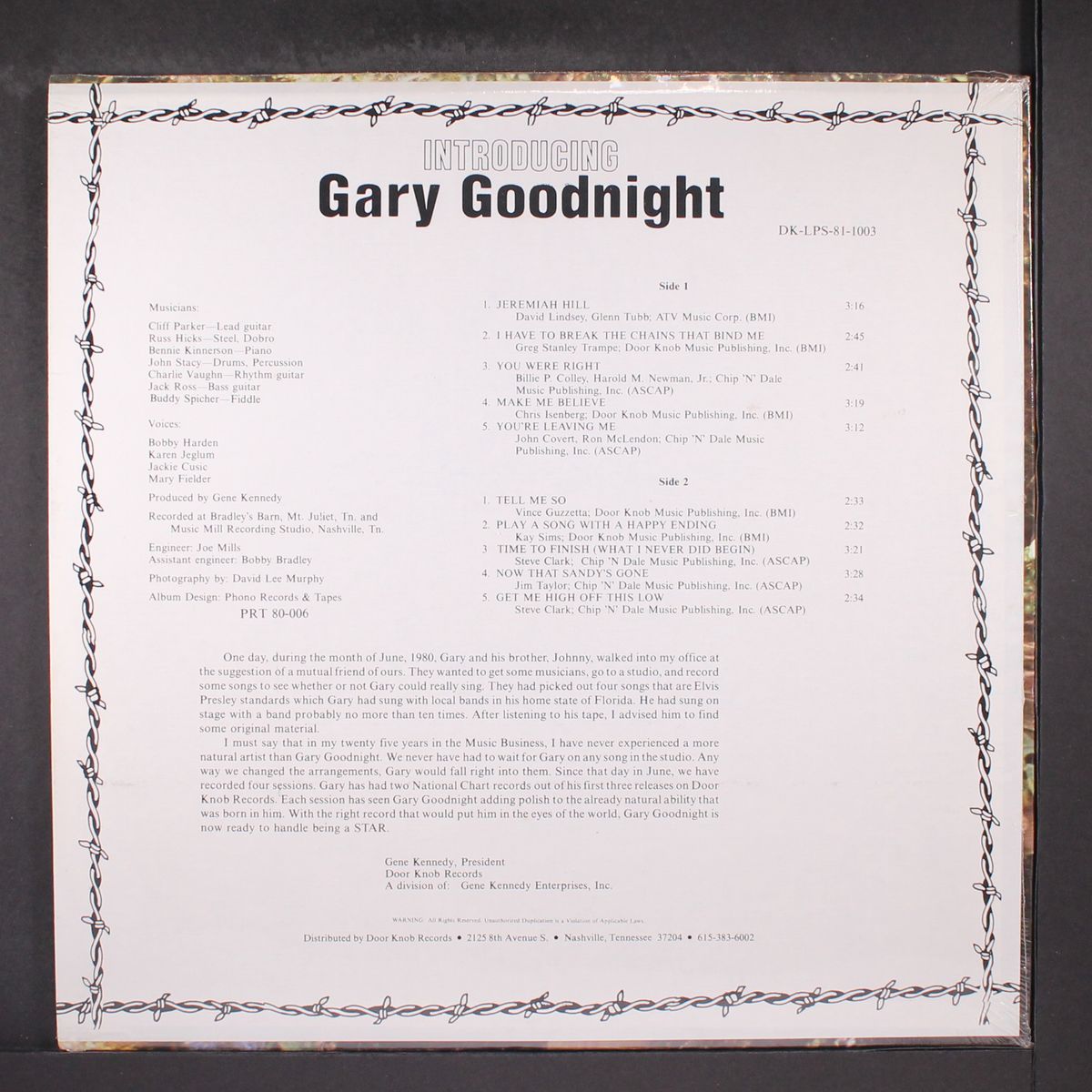 introducing by GARY GOODNIGHT