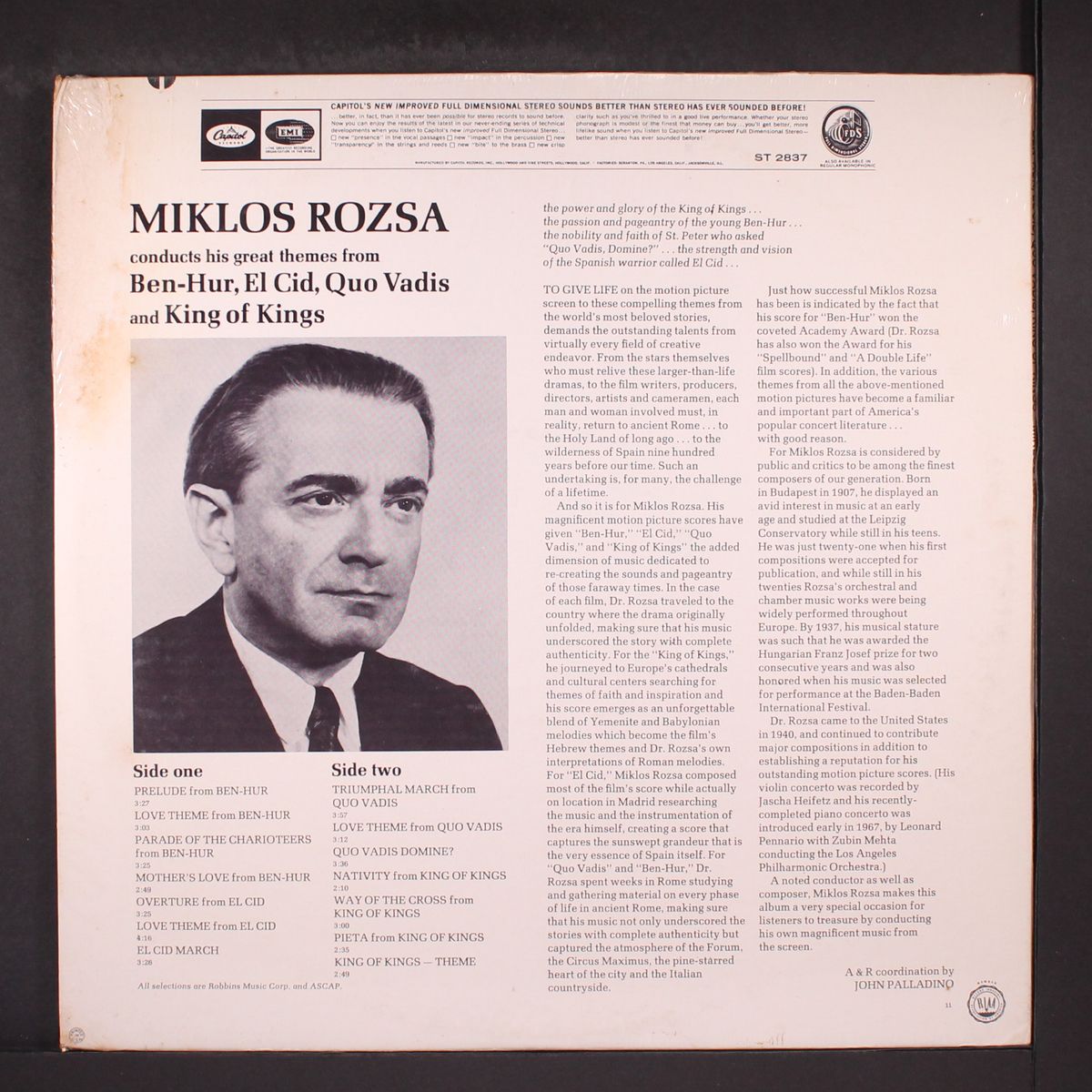 conducts his great themes from ben-hur, el cid, quo vadis and king of kings by MIKLOS ROZSA