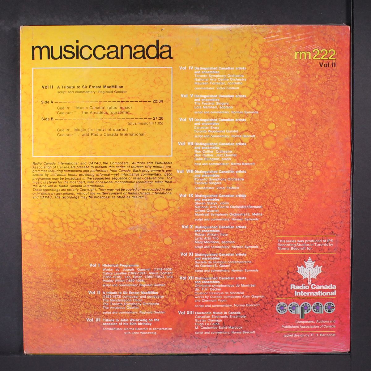 music canada, vol. 2 - tribute to sir ernest macmillan by VARIOUS