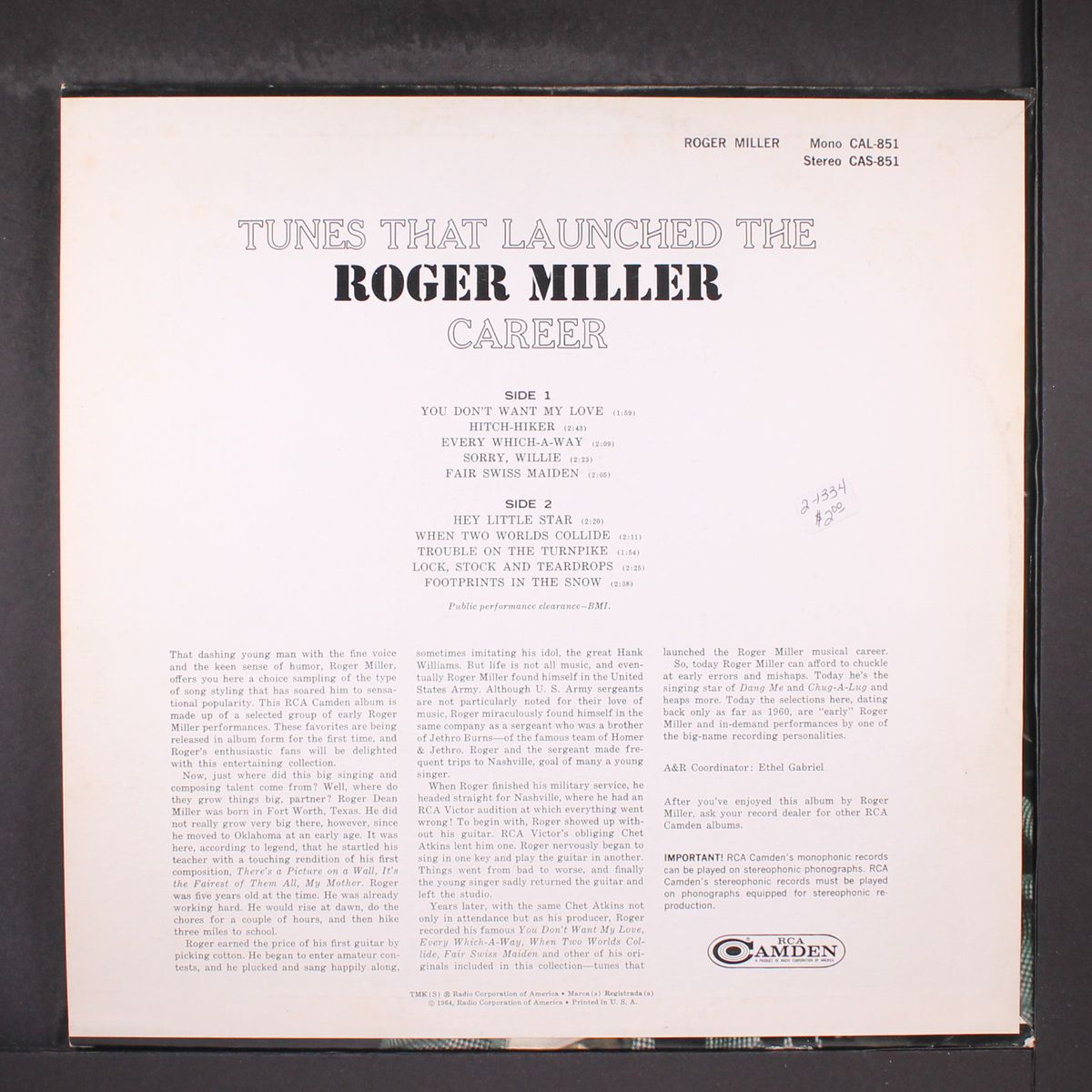 roger miller by ROGER MILLER