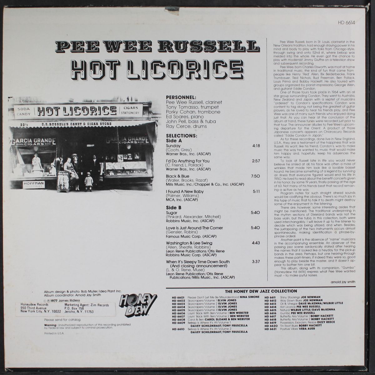 hot licorice by PEE WEE RUSSELL