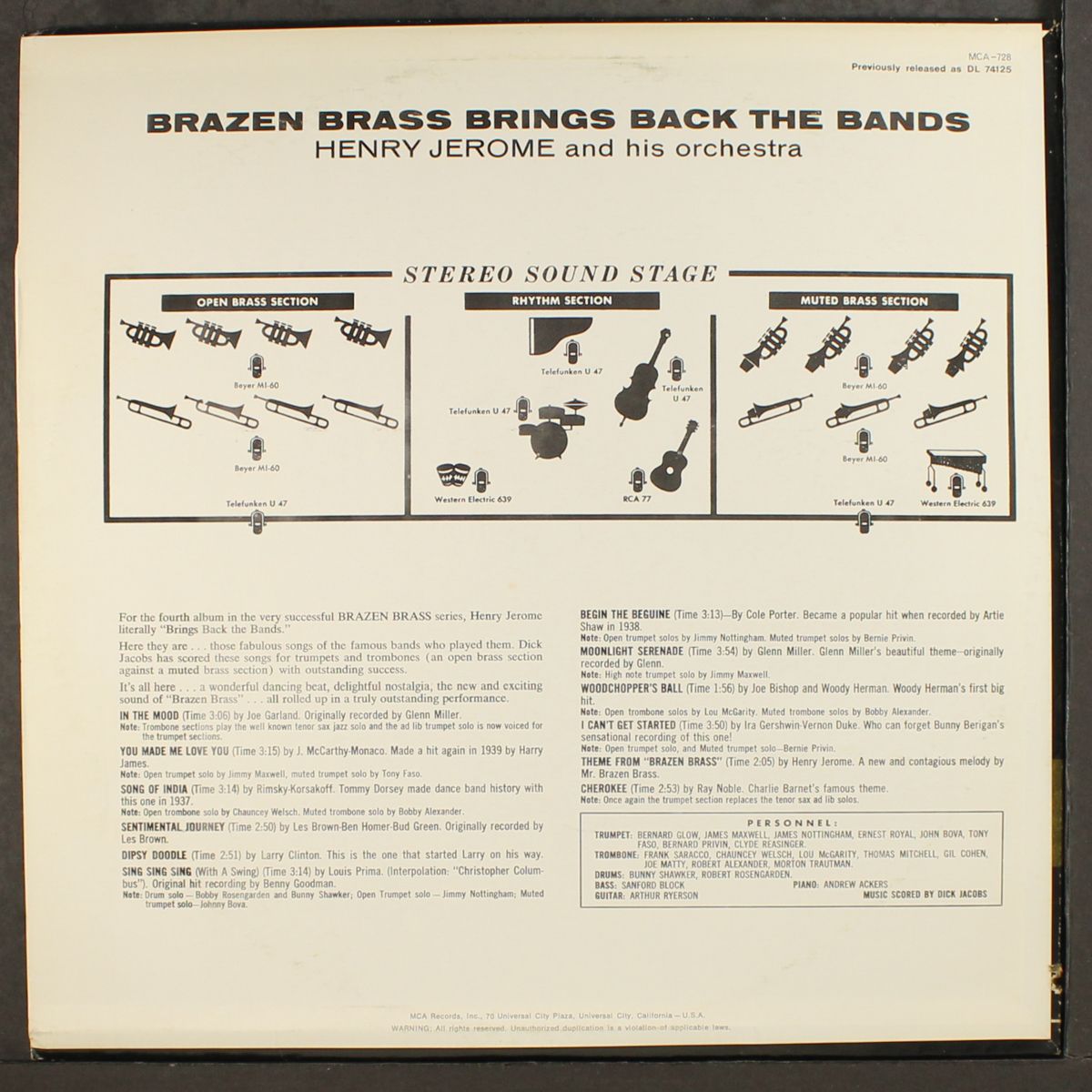 brazen brass brings back the bands by HENRY JEROME